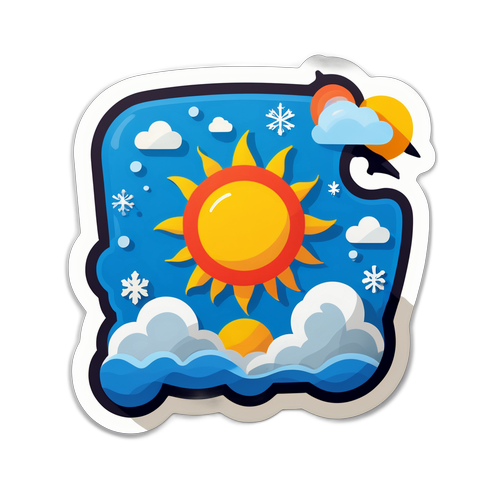 Holnapi időjárás Aufkleber