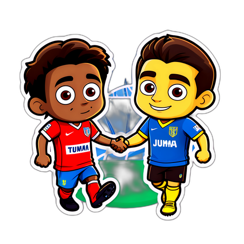 Stiker Pertandingan Persahabatan Boca Juniors dan Atletico Tucuman