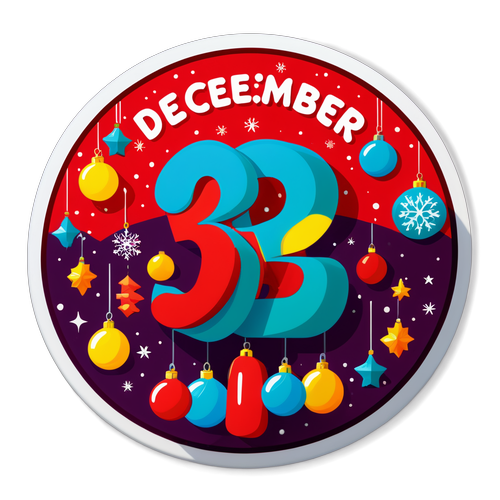 Stiker Berwarna "Hari Apa 3 Desember 2024?"