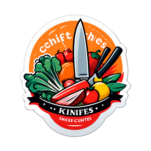 Desenează un sticker pentru „Chefs at Knives”