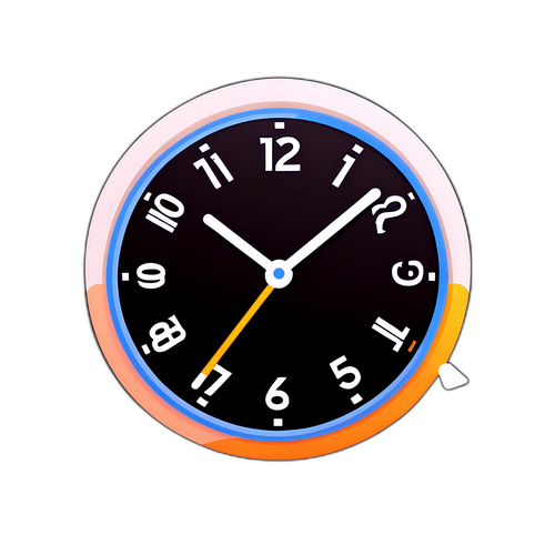 Un autocollant interactif indiquant la date du changement d'heure de 2025