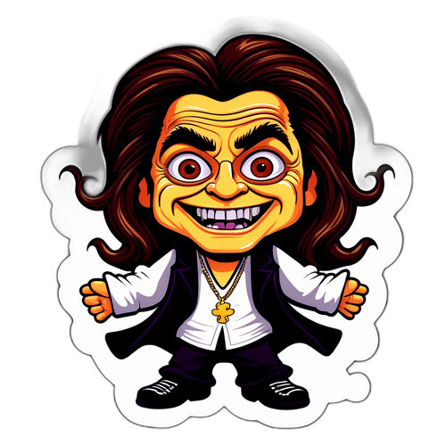 Lekende Ozzy Osbourne Klistremerke