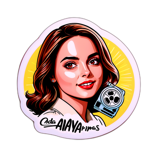 Adesivo vintage di Ana de Armas