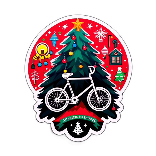 Stranger Things 5 Joulustickeri