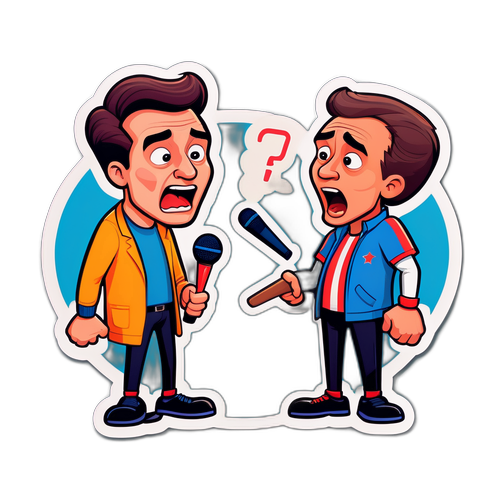 Komiks na Eksena ng Isang Scandal sa Isang Sporting Event