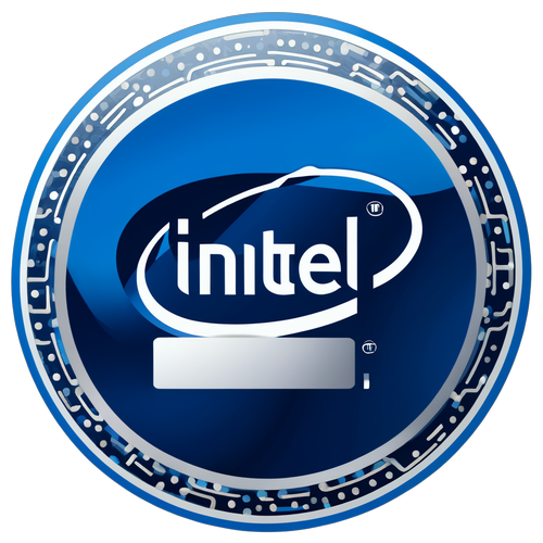 Fremtidens Investering: Inspirerende Intel-klistermærke Med Teknologisk Æstetik!