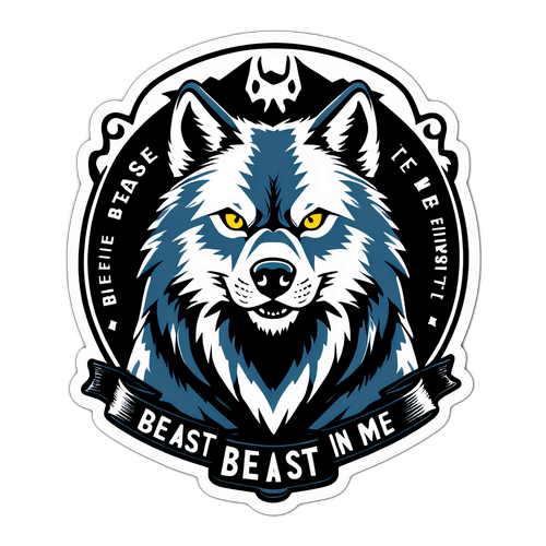 Vintage Klistermerke av Ulv