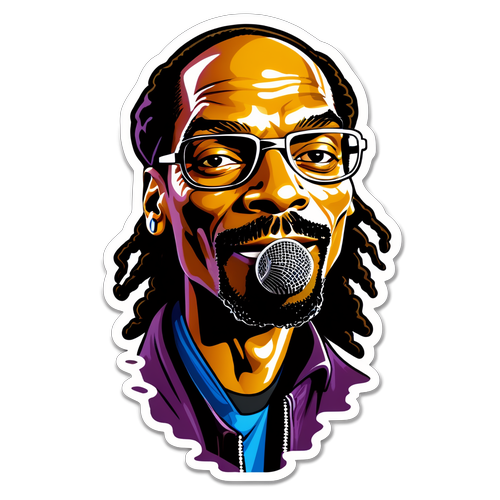 Snoop Dogg: Den Ultimative Hip-Hop Sticker med Graffiti Vibe!