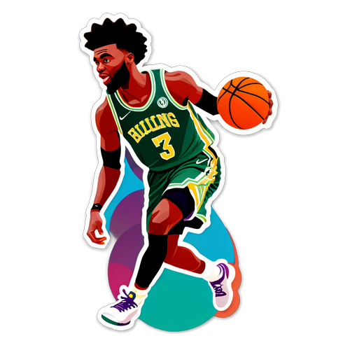 Sticker ng Basketball Player