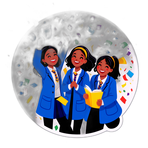 Wanafunzi Wanaosherehekea Matokeo ya Mwaka wa Mwisho