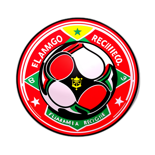 Diseño de sticker representando el partido entre Flamengo y Sport Recife
