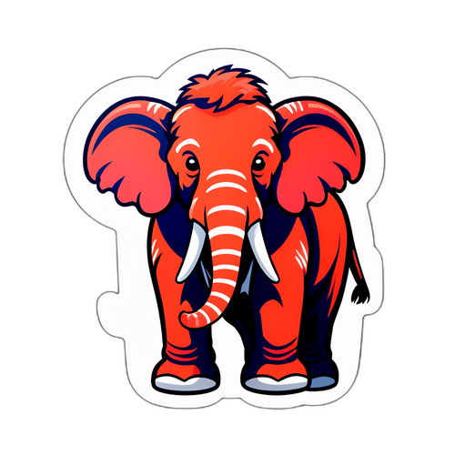 Adorable Utah Mammoth Sticker