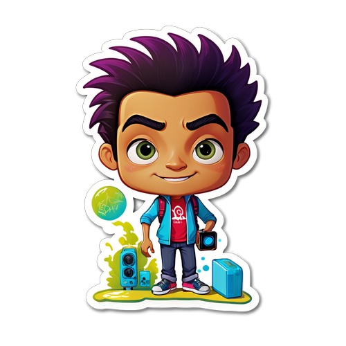 Sticker Ejen Ali yang Ceria