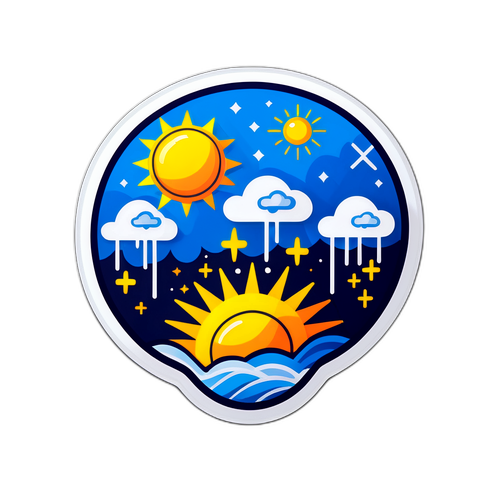 氣象局識別貼紙設計