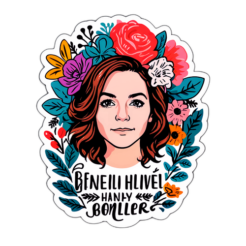 Blomsterklistermerke med Brandi Carlile