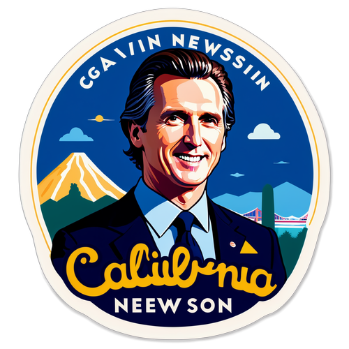 Chokerende Nyhed: Gavin Newsom Gør California Bæredygtig med Dette Utrolige Klistermærke!