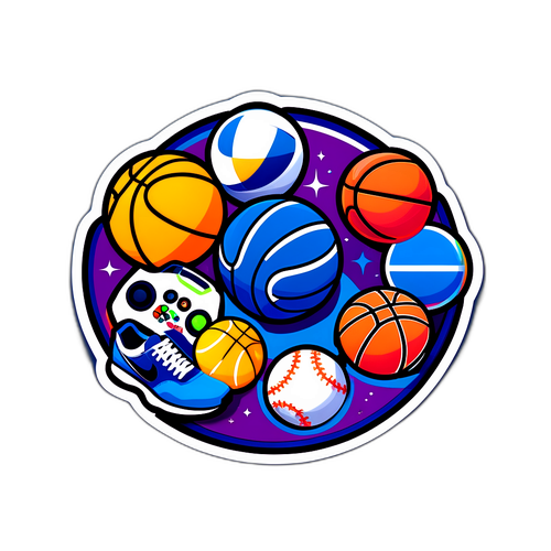 Vibrant Tech Sports Stream Sticker