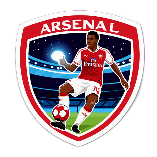 Hình dán cầu thủ Arsenal ghi bàn