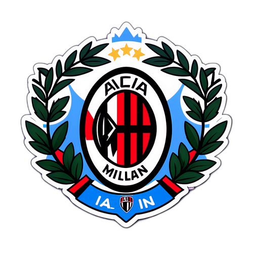 Kibandiko cha AC Milan na Lazio
