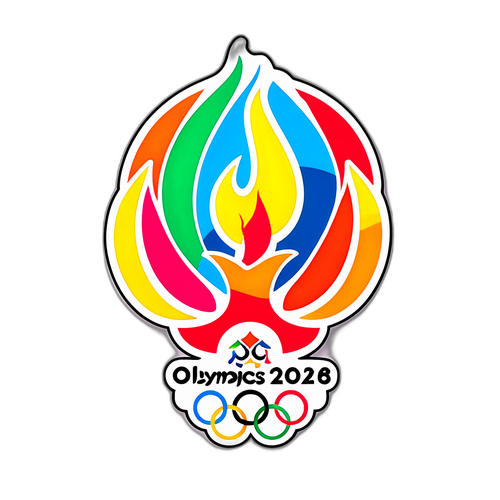 Olympics 2026 Sticker Design