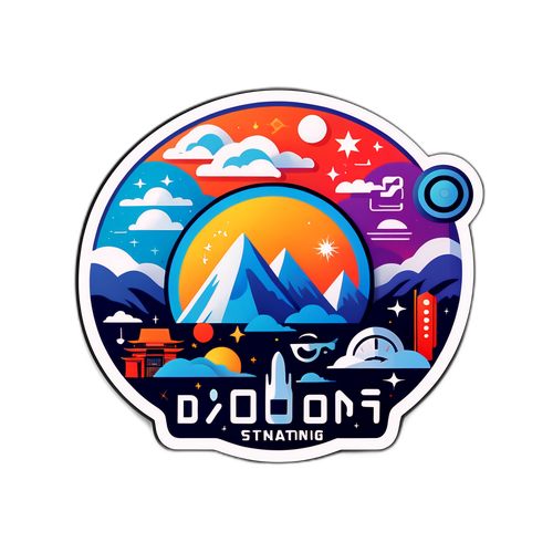 未來科技的想像 - Datong 品牌貼紙