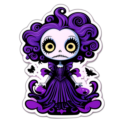 Autocollant inspiré par Tim Burton