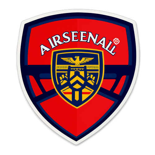 Arsenal Crest Inspired Sticker Design