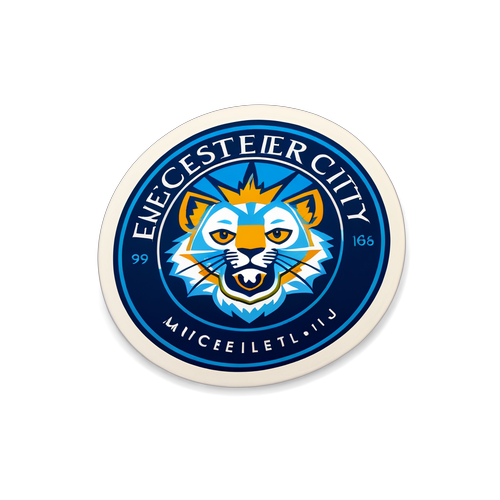 Conception minimaliste pour le match Leicester – Manchester City