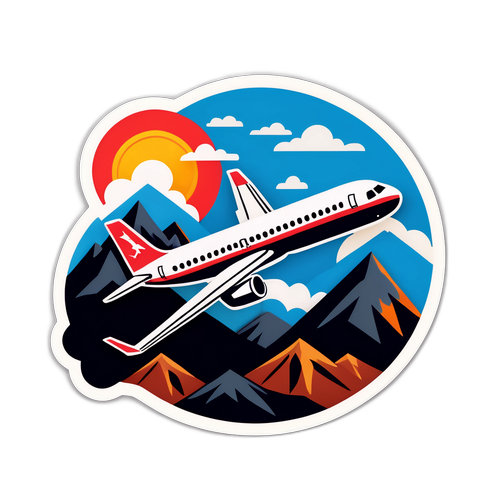 Bayburt Erzurum Uçak Kazası Sticker Tasarımı
