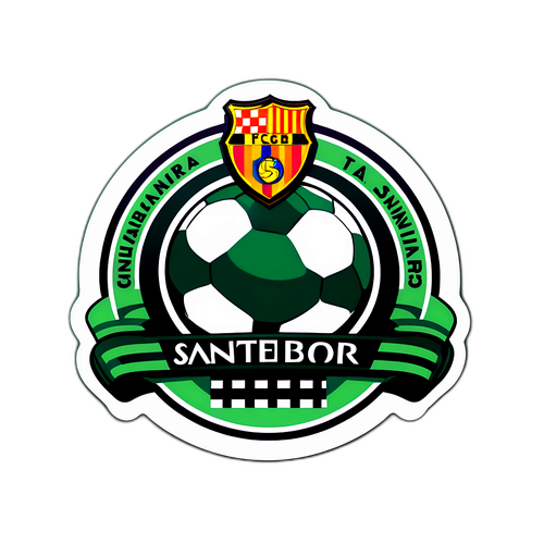 Racing Santander Logo Klistermærke