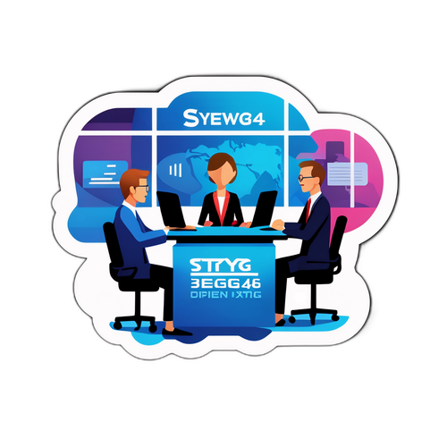 Design di un adesivo moderno per SkyTG24