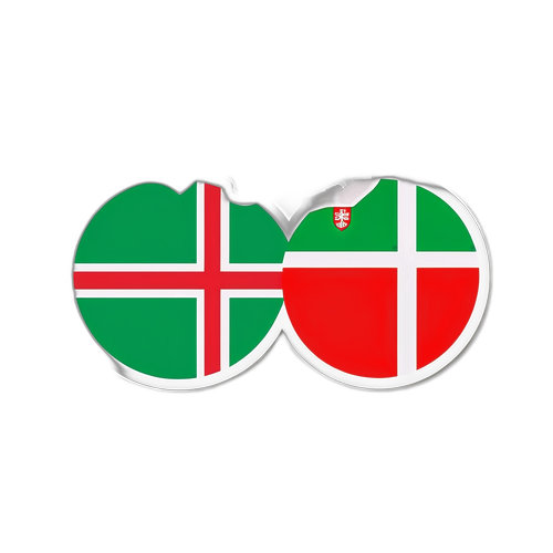 Σχεδίαση αυτοκόλλητου που αντιπροσωπεύει τη σχέση μεταξύ Δανίας και Λευκορωσίας