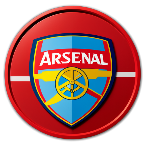 Arsenalin ja Manchester Cityn Logojen Yhdistelmä