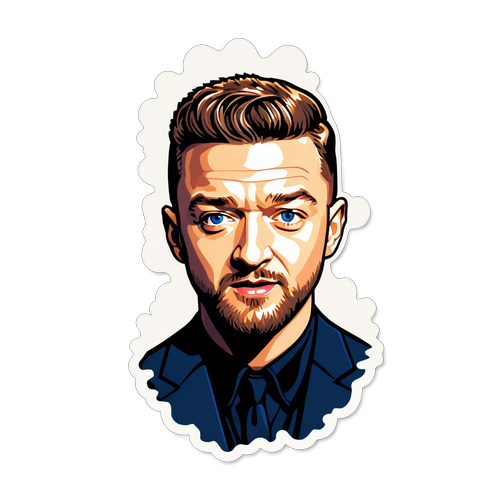 Bli Starstruck! Justin Timberlake's Stil og Musikk i En Cool Sticker