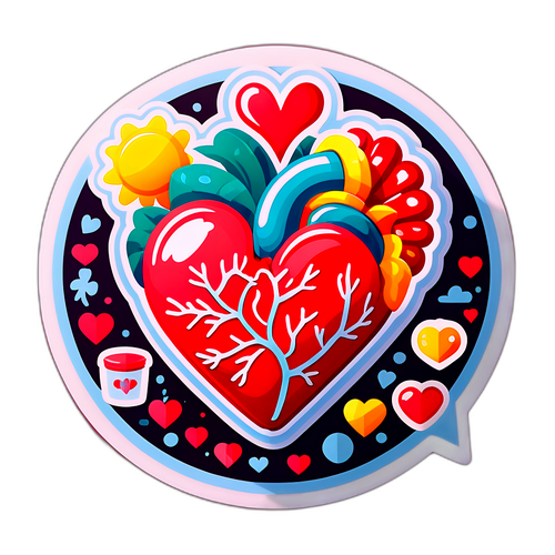 Adesivo de Cuidado do Coração