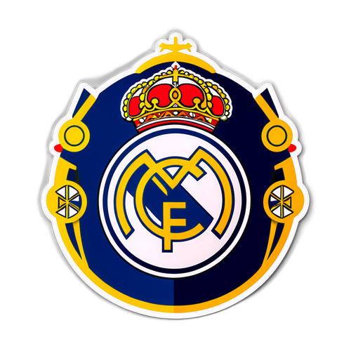 Stilfuld Real Madrid Logo Sticker
