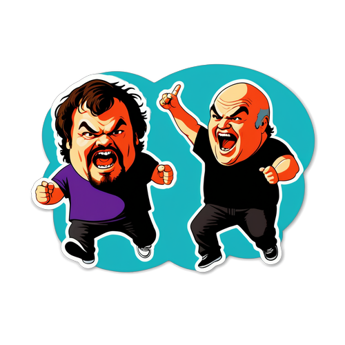 Unleash Your Inner Rock Star: The Explosive Tenacious D Sticker That Every Fan Needs!