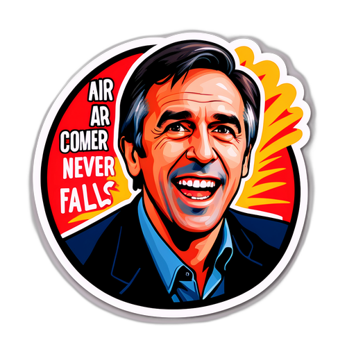 Sticker de Beto Casella con chiste cómico
