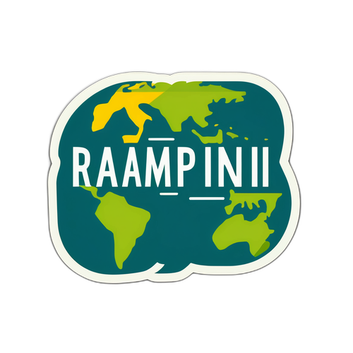 Design di un adesivo minimalista con 'Rampini'