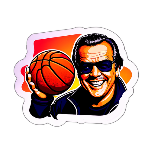 Jack Nicholson Basketbol Stickeri
