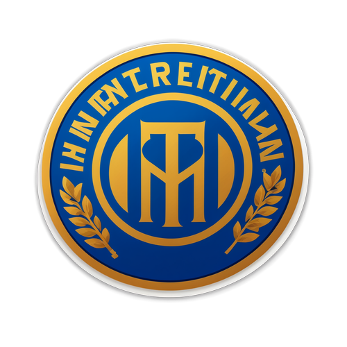 Ubora wa Urithi: Sticker ya Logo ya Inter Milan na Background ya Colosseum wa Kirumi!