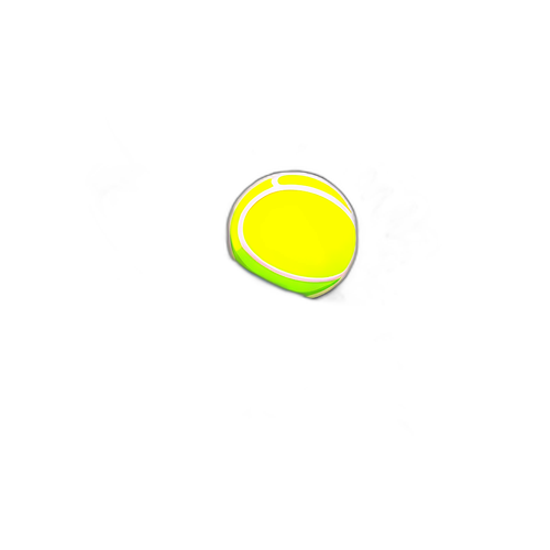 Quả bóng tennis bay trong không trung