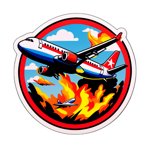 美国机场飞机坠毁救援场景