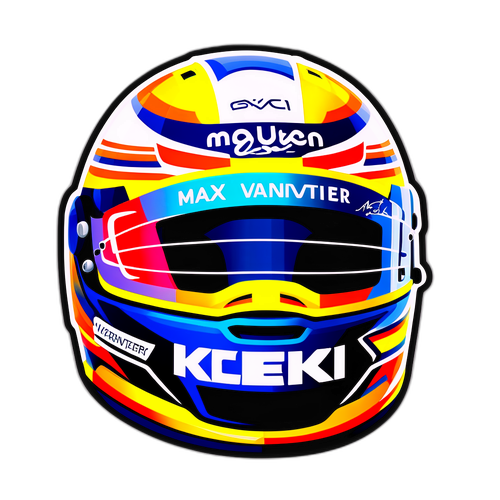 Max Verstappen Helm Sticker