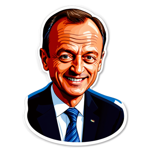 Friedrich Merz im Bundestag Sticker