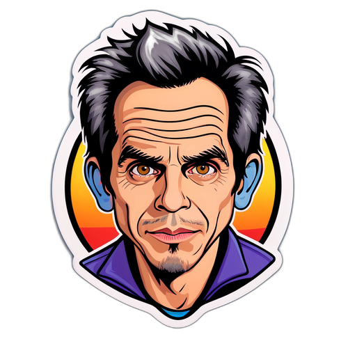 Comedic Caricature of Ben Stiller