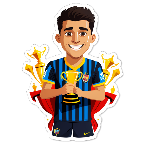 Rodri met Trophées en Enthousiaste Fans