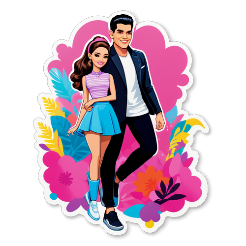 Makulay na Sticker ng Richard Gutierrez at Barbie Imperial