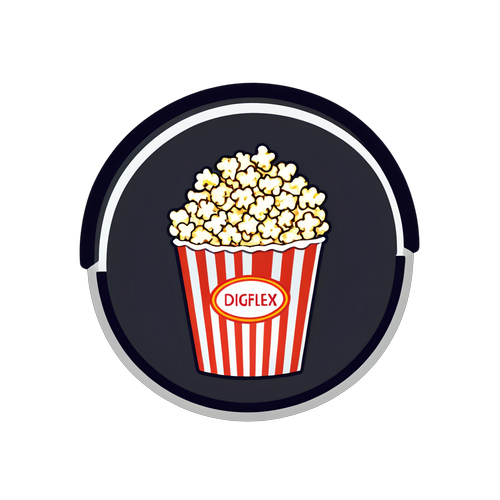 DIGIFLEX Popcorn Cinema Sticker