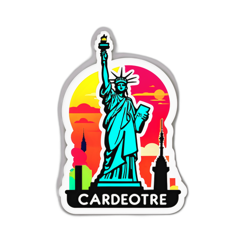 Adesivo Colorato "Travel Tuesday"